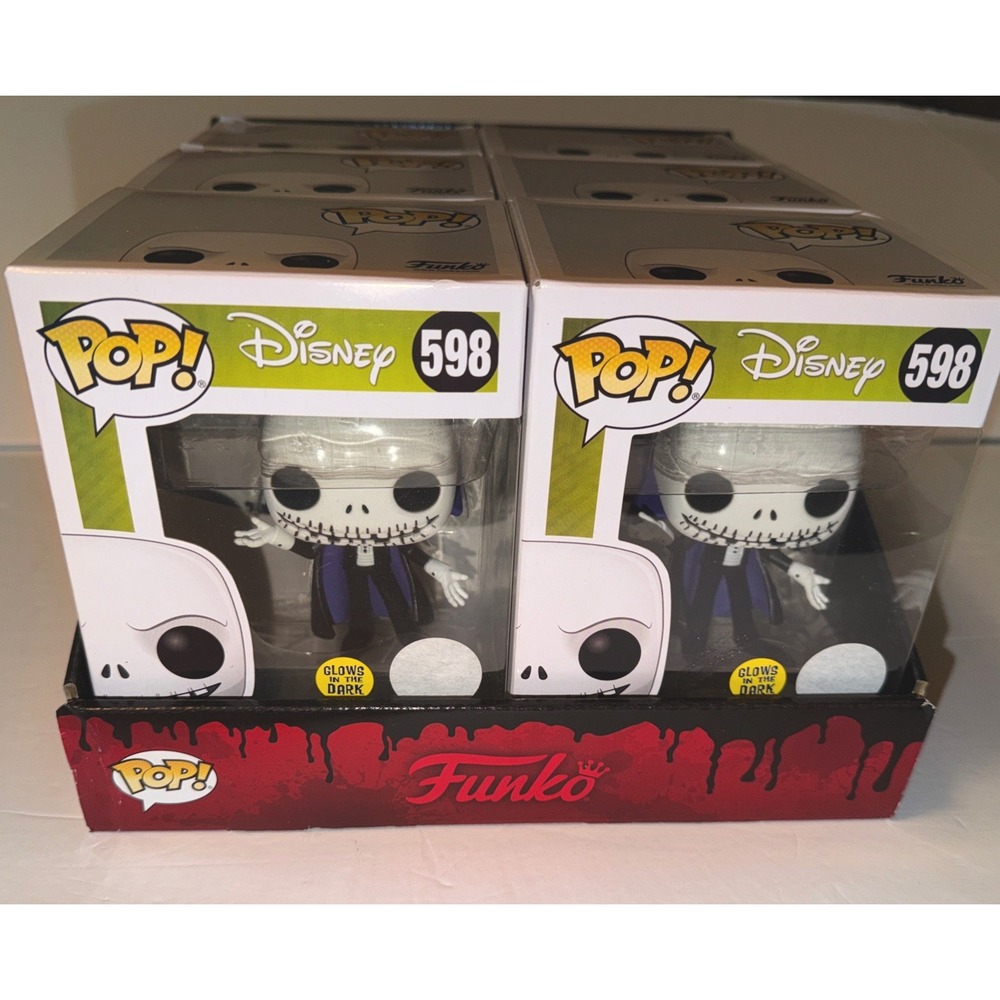 Disney - Vampire Jack #598‎ Funko Pop Lot Of 6 In Display Box New In box